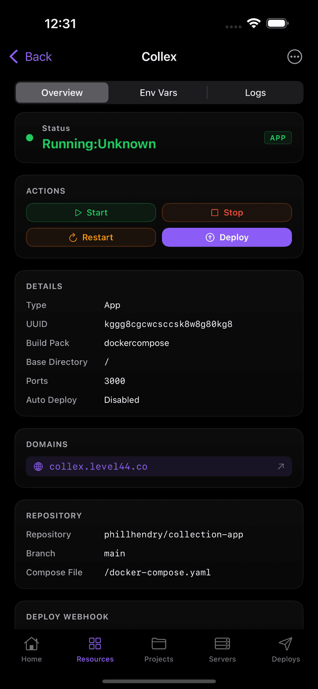 Gantry app-detail