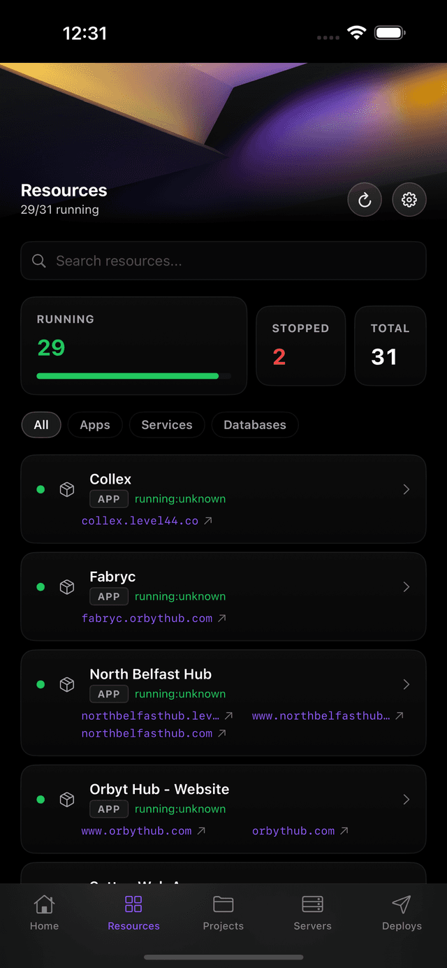 Gantry resources